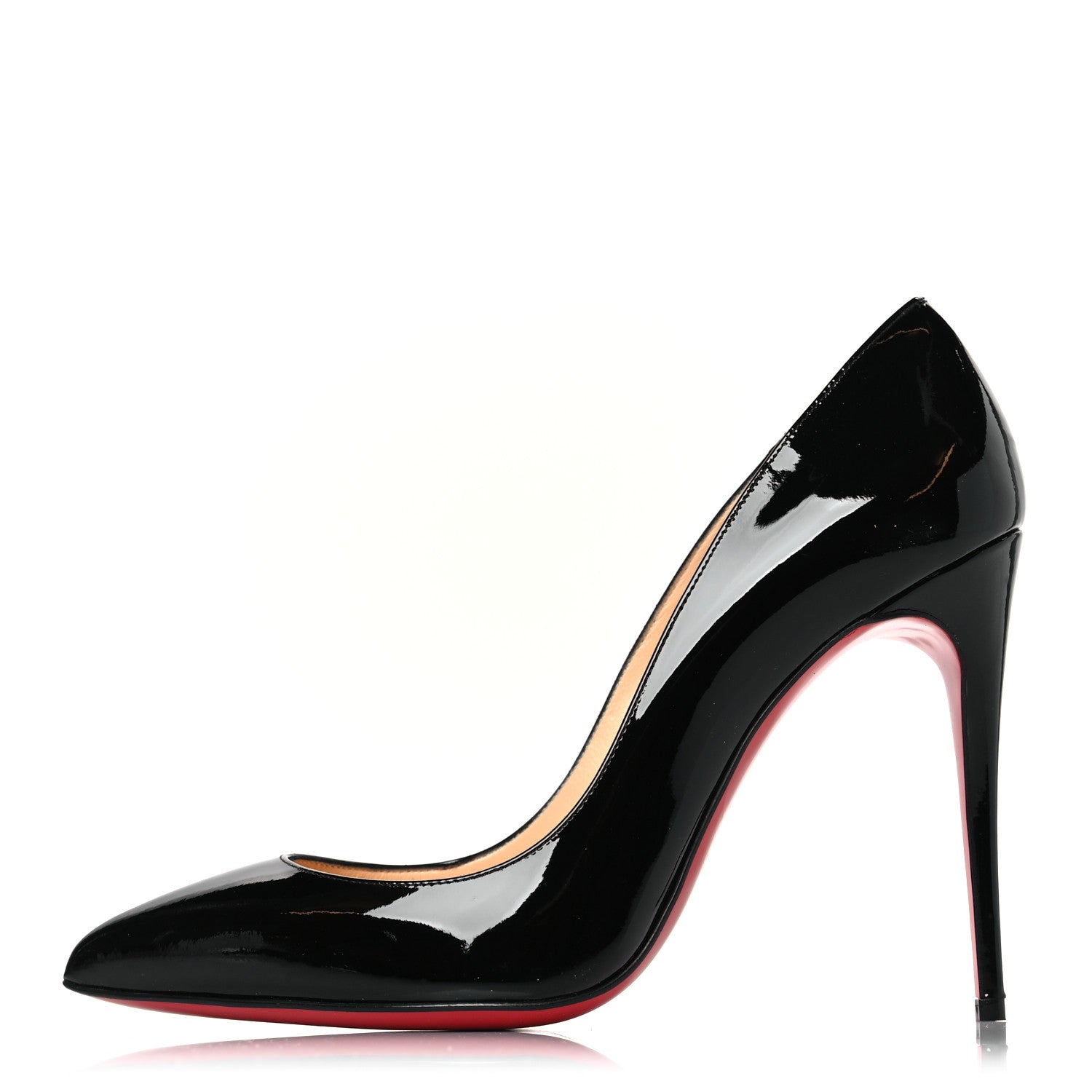 Christian Louboutin Patent Pigalle Follies 100 Pumps 39 Black 1 of 9