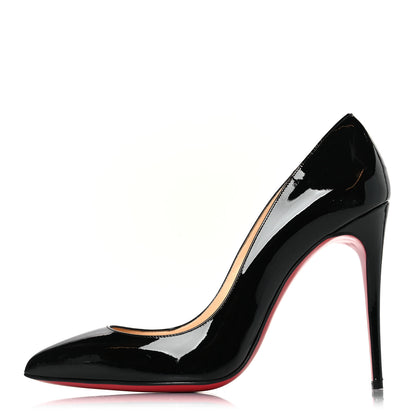 Christian Louboutin Patent Pigalle Follies 100 Pumps 39 Black 1 of 9