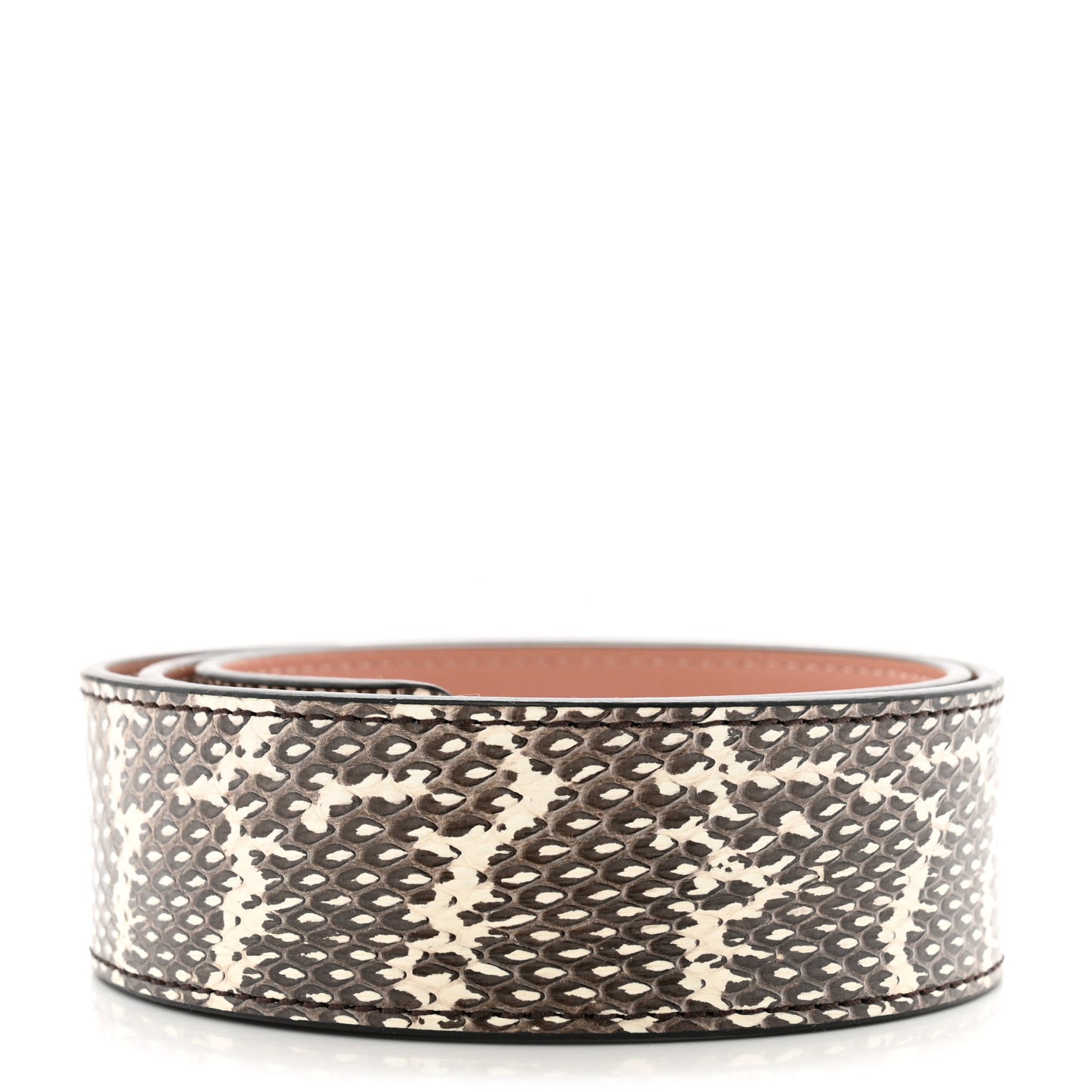 Snakeskin Bandouliere Shoulder Strap Natural