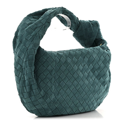 Bottega Veneta Suede Calfskin Intrecciato Teen Jodie Hobo Scuba 3 of 10