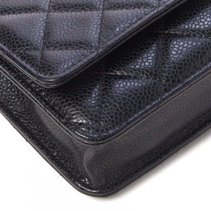 Chanel Caviar Quilted Wallet On Chain WOC Black 6 of 10