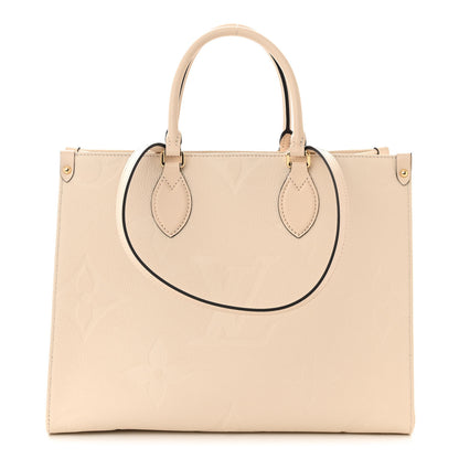 Louis Vuitton Empreinte Monogram Giant Onthego MM Creme 1 of 9