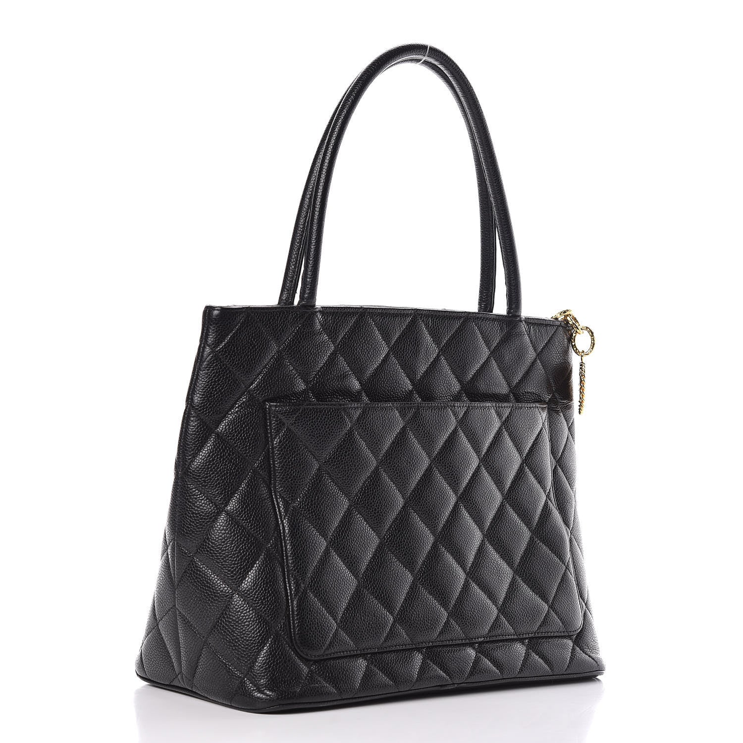 Chanel Caviar Quilted Medallion Tote Black 3 of 14