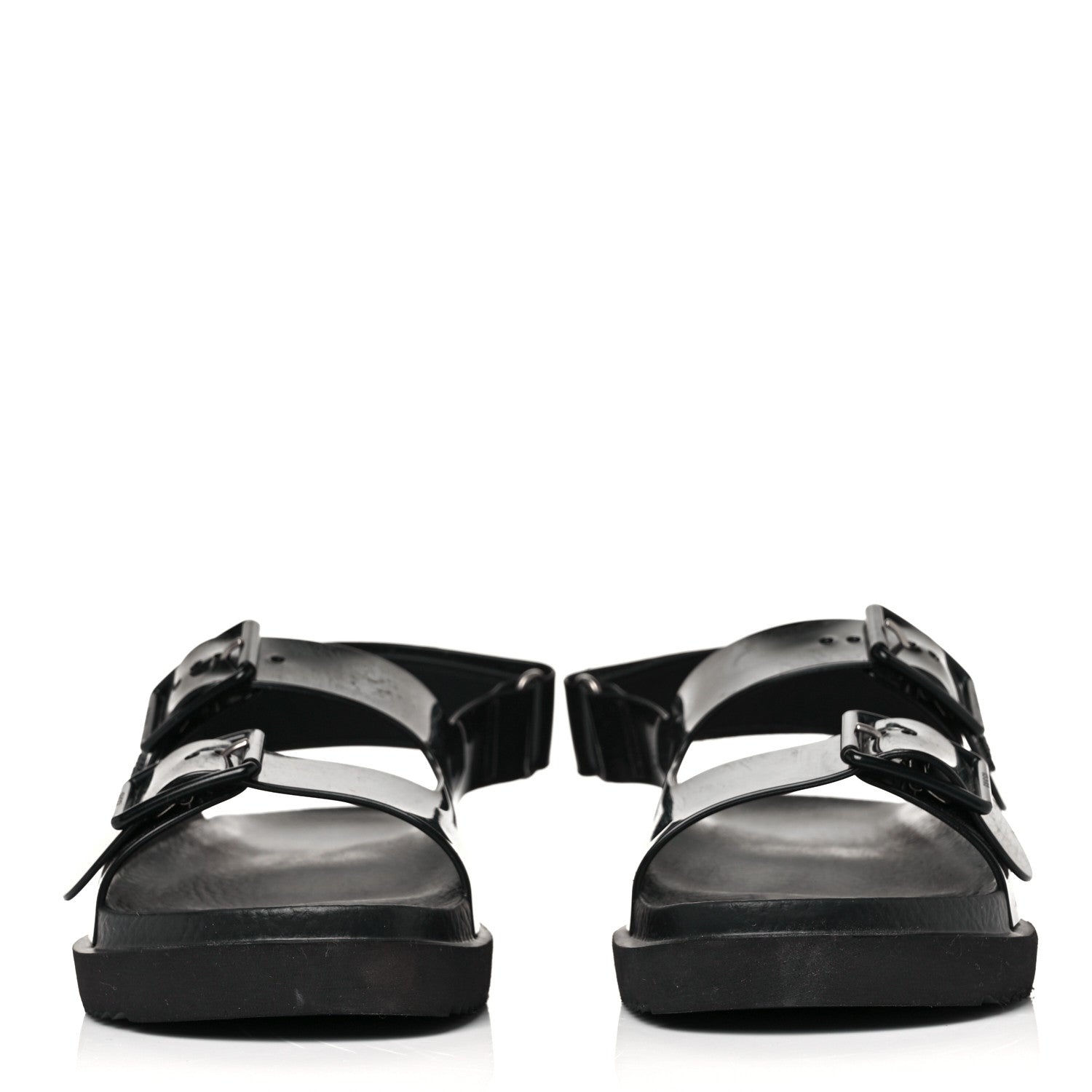 Gucci Rubber Mini Double G Womens Isla Dad Sandals 38 Black 2 of 7