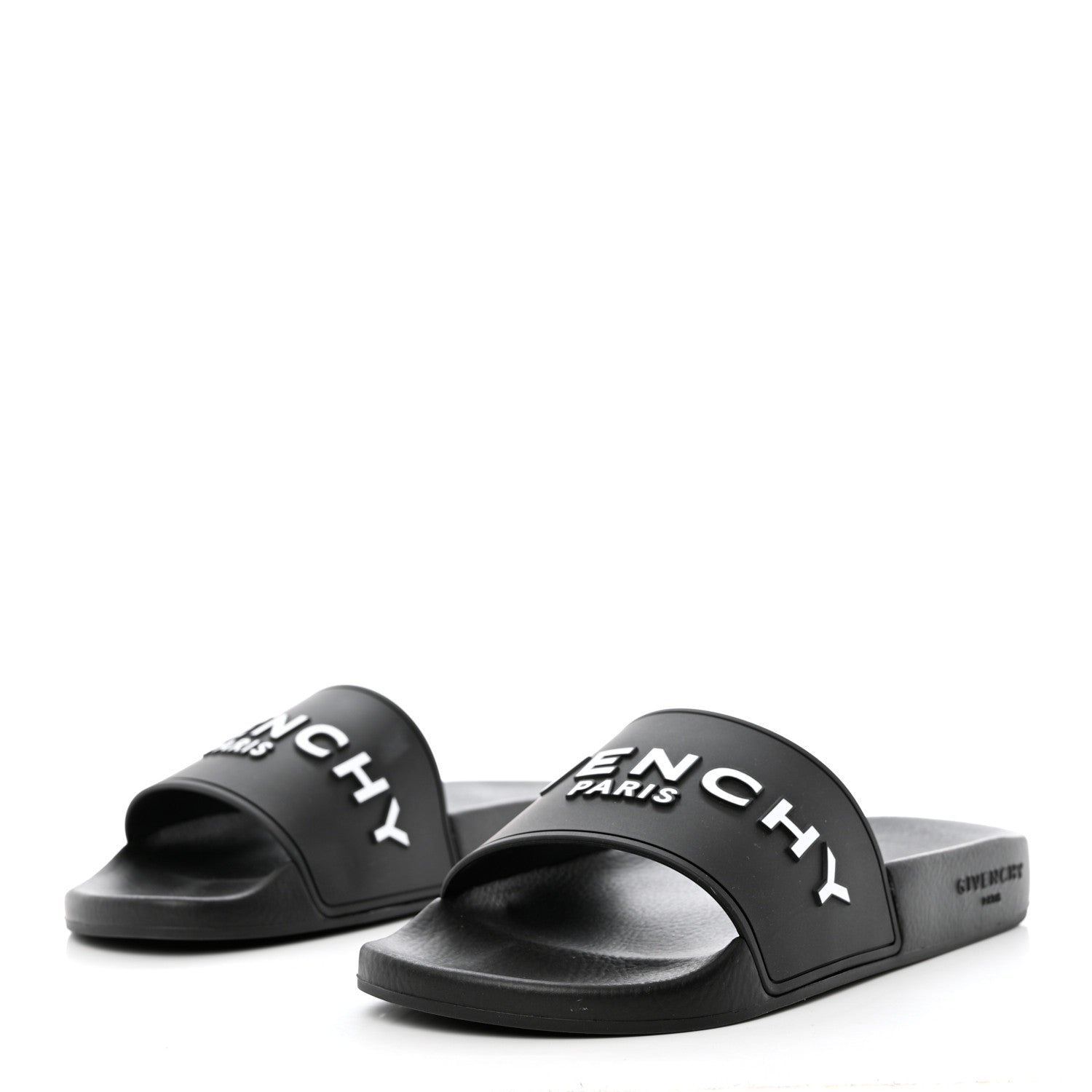 Givenchy Rubber Logo Pool Slide Sandals 39 Black 3 of 11