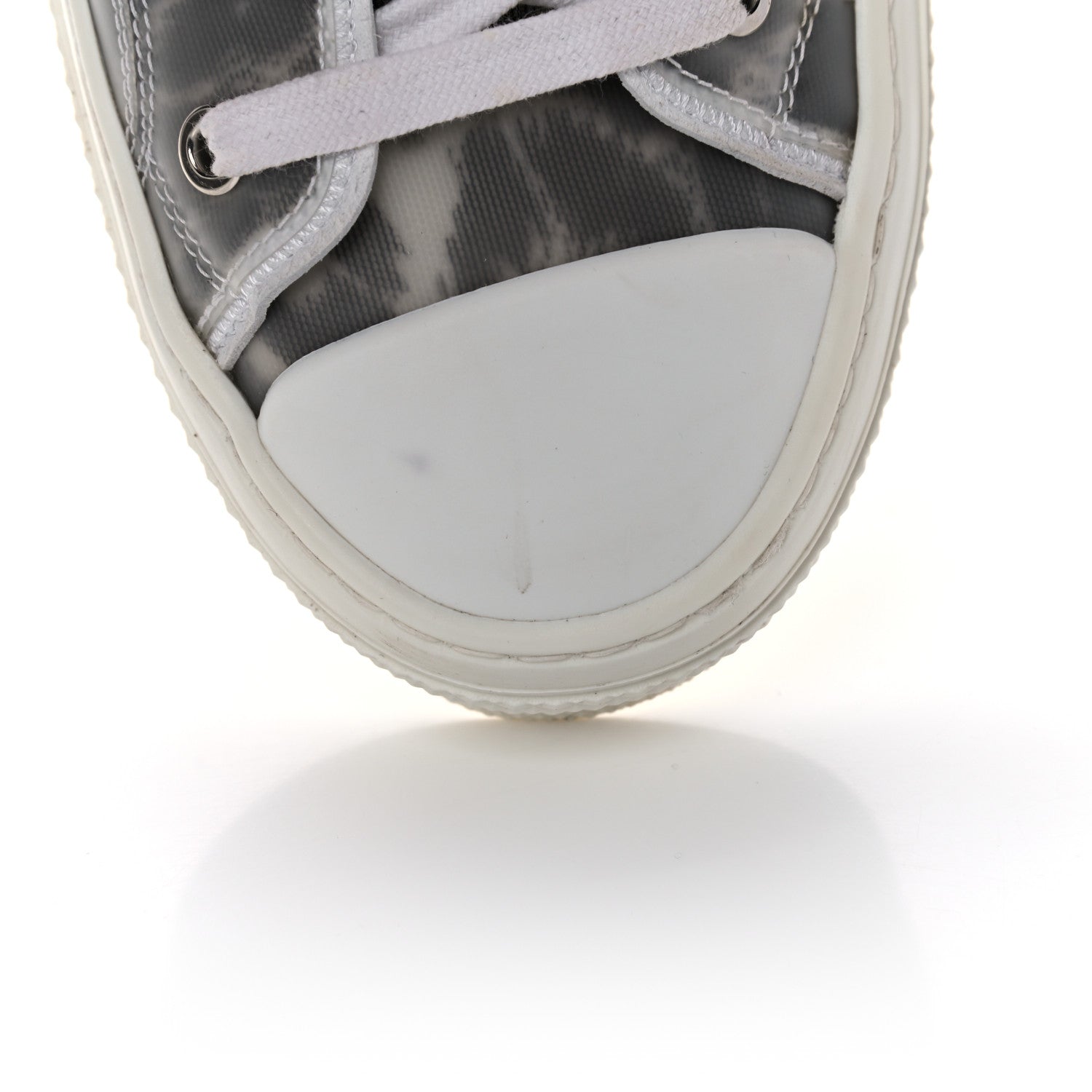 Christian Dior Canvas Leopard Print Womens B23 High Top Sneakers 39 White 7 of 10