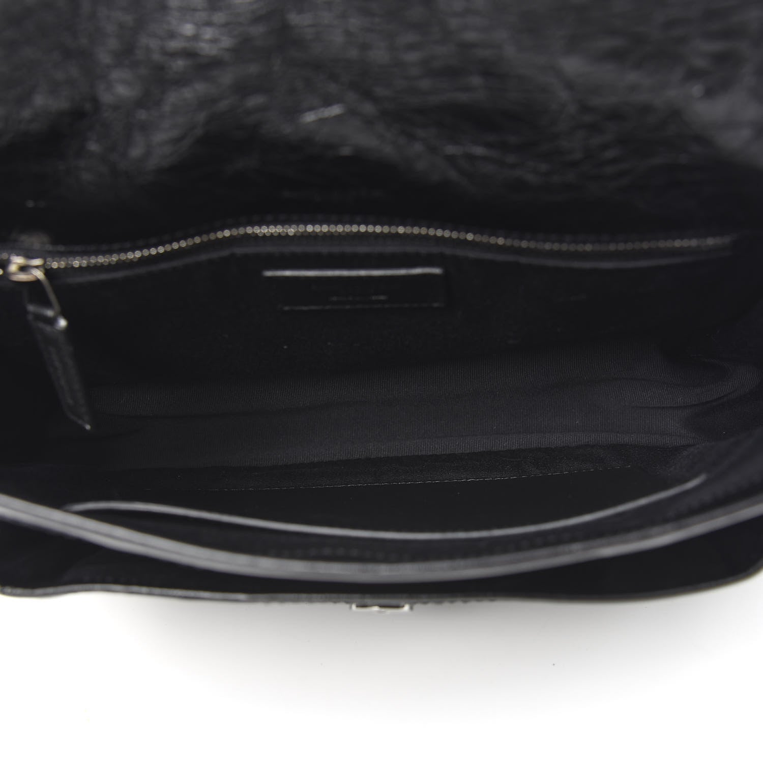 Saint Laurent Crinkled Calfskin Matelasse Monogram Medium Niki Chain Satchel Black 5 of 10