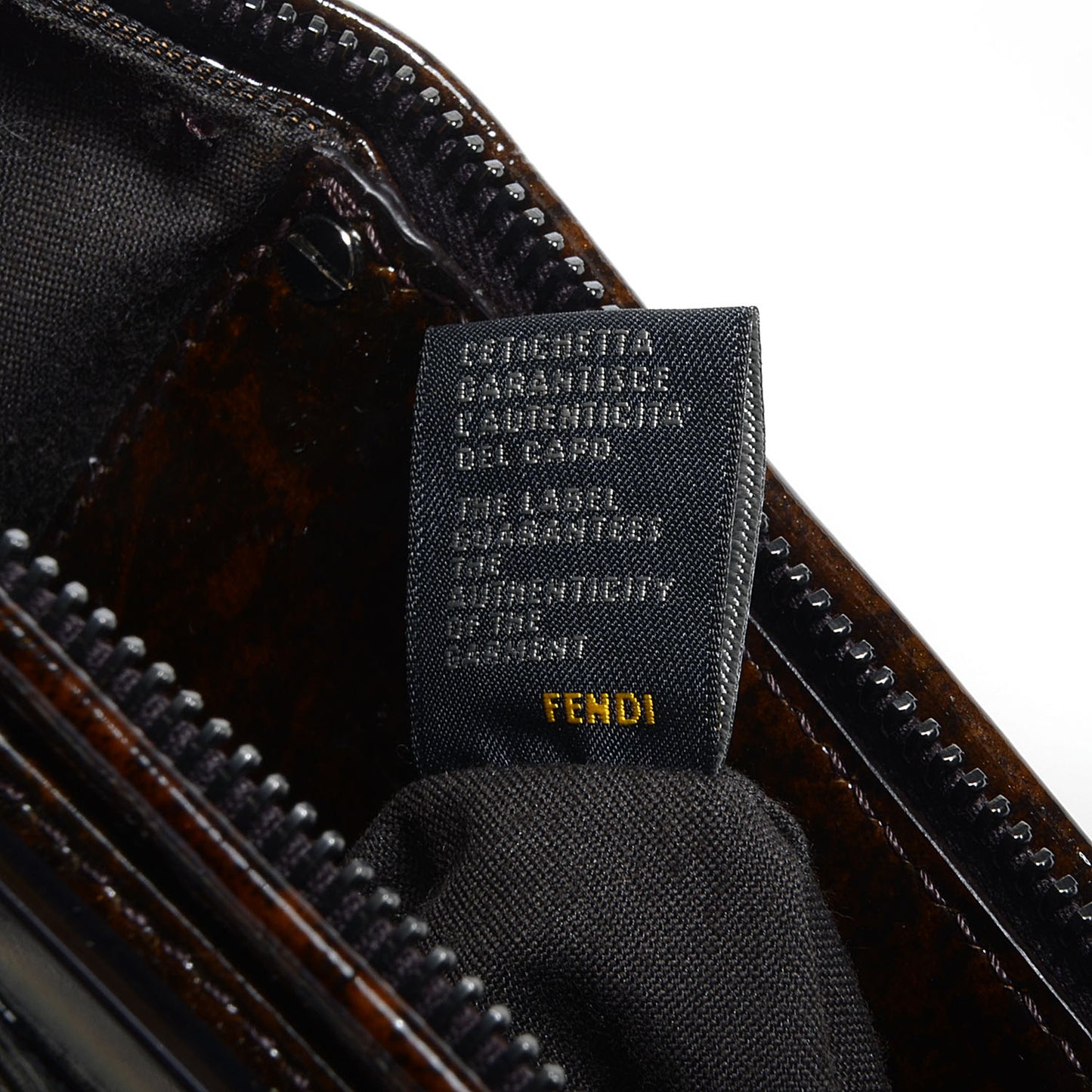 Zucca Spalmati Patent To You Convertible Clutch Tobacco
