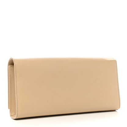 Saint Laurent Grain De Poudre Classic Monogram Cassandre Clutch Nude 3 of 9