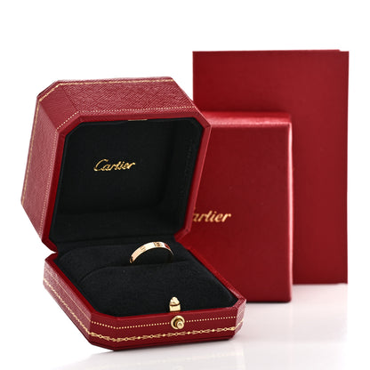 Cartier 18K Yellow Gold 3.5mm LOVE Wedding Band Ring 56 7.5 6 of 6
