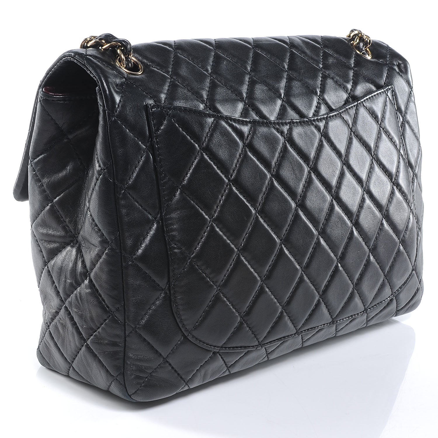 Chanel Lambskin Maxi Single Flap Black 3 of 7