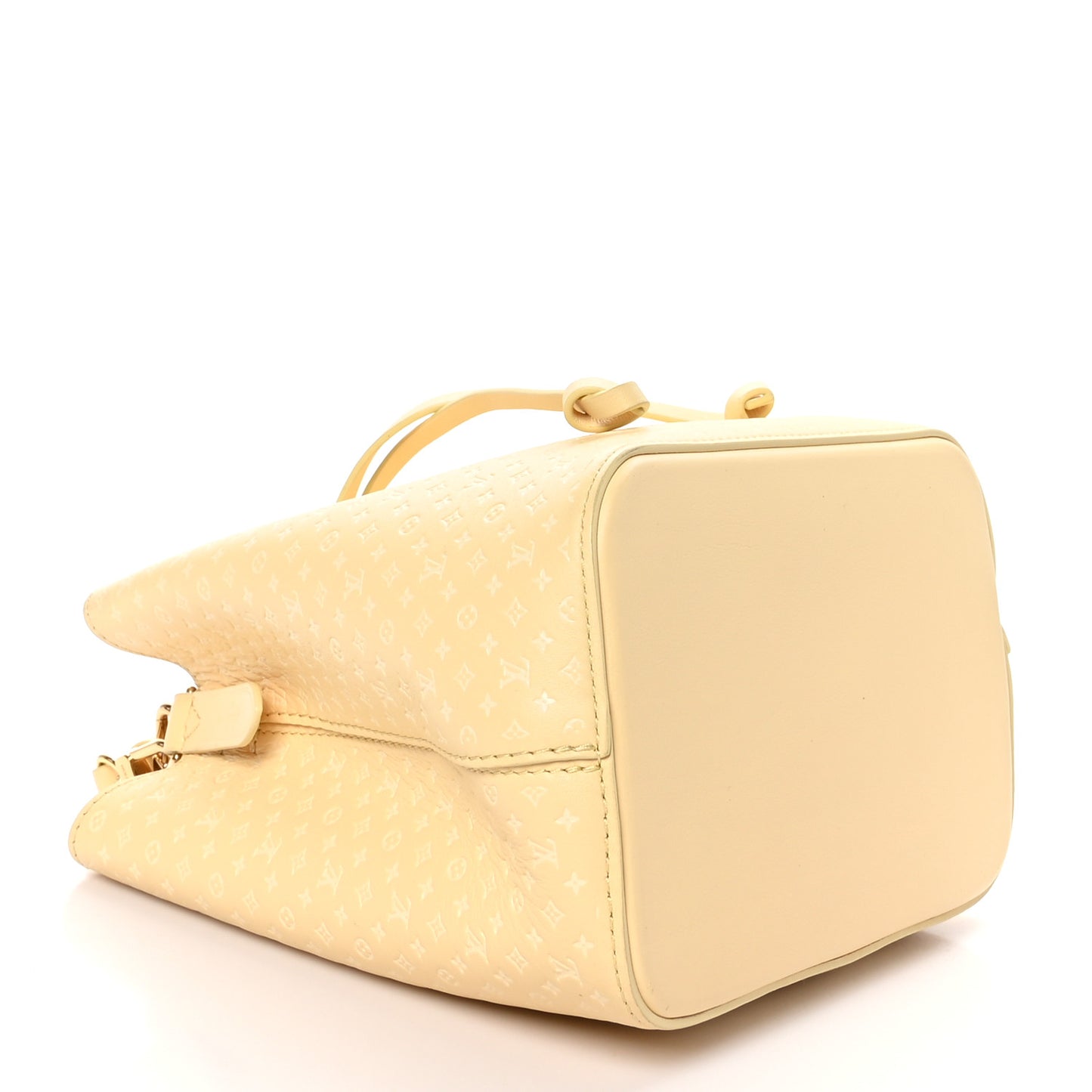 Calfskin Nanogram Embossed Neonoe BB Yellow