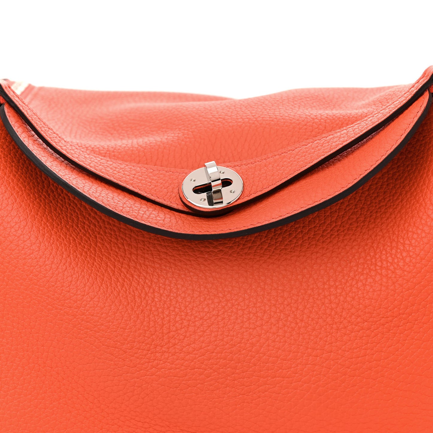 Taurillon Clemence Verso Lindy 30 Orange Poppy Bordeaux