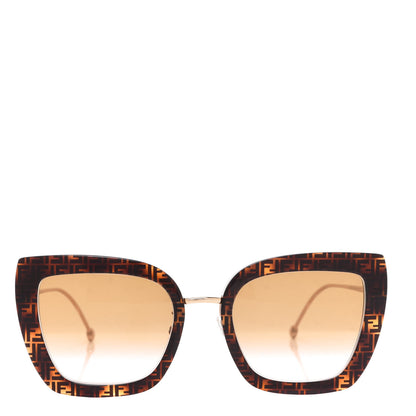 Fendi Acetate Metal F is Fendi FF Square Cat Eye Sunglasses FF 0424/F/S Havana 2 of 7
