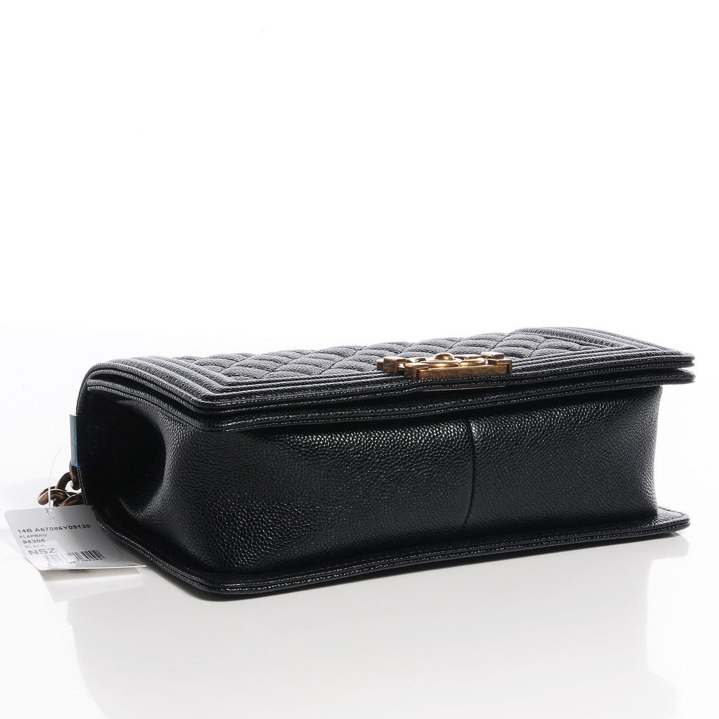 Caviar Medium Boy Flap Bag Black