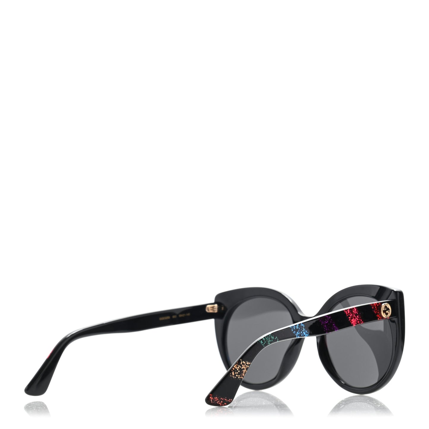 Glitter Acetate Cat Eye Sunglasses GG0325SA Black