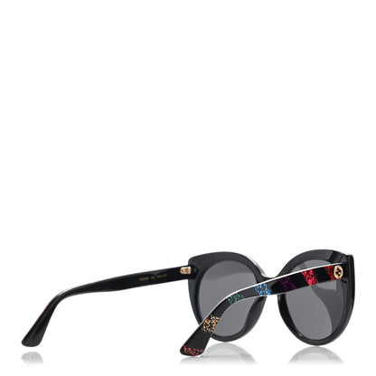 Gucci Glitter Acetate Cat Eye Sunglasses GG0325SA Black 4 of 8