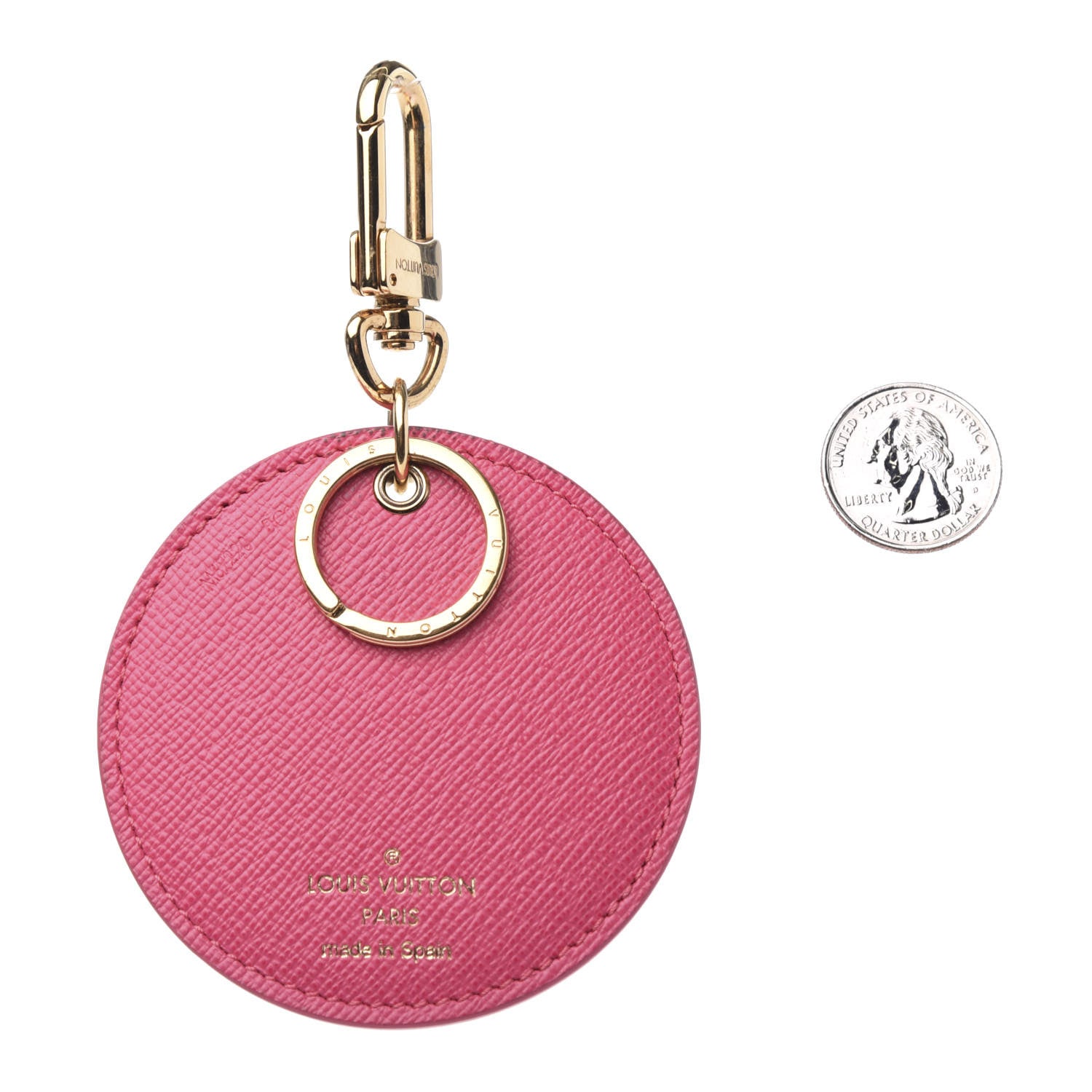 Louis Vuitton Monogram Illustre V Bag Charm Key Ring Grenade 2 of 3