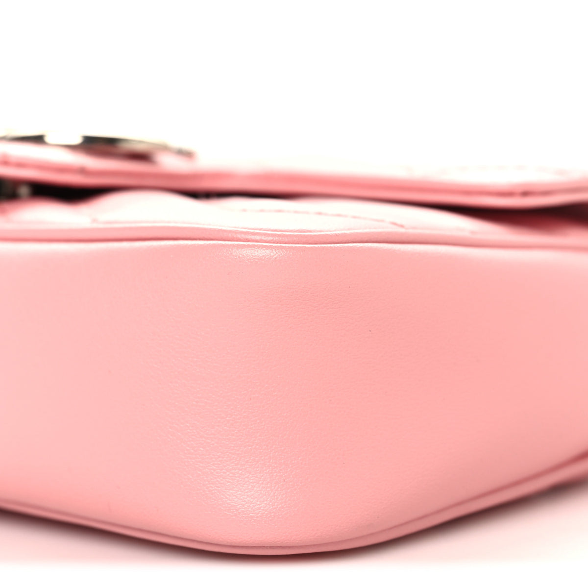 Gucci Calfskin Matelasse Super Mini GG Marmont Shoulder Bag Wild Rose 10 of 10