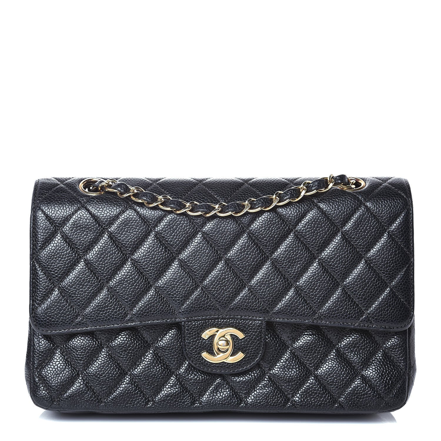 Chanel Caviar Quilted Medium Double Flap Black 1 of 16