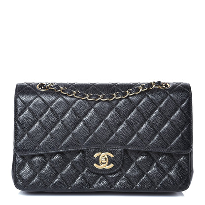 Chanel Caviar Quilted Medium Double Flap Black 1 of 16