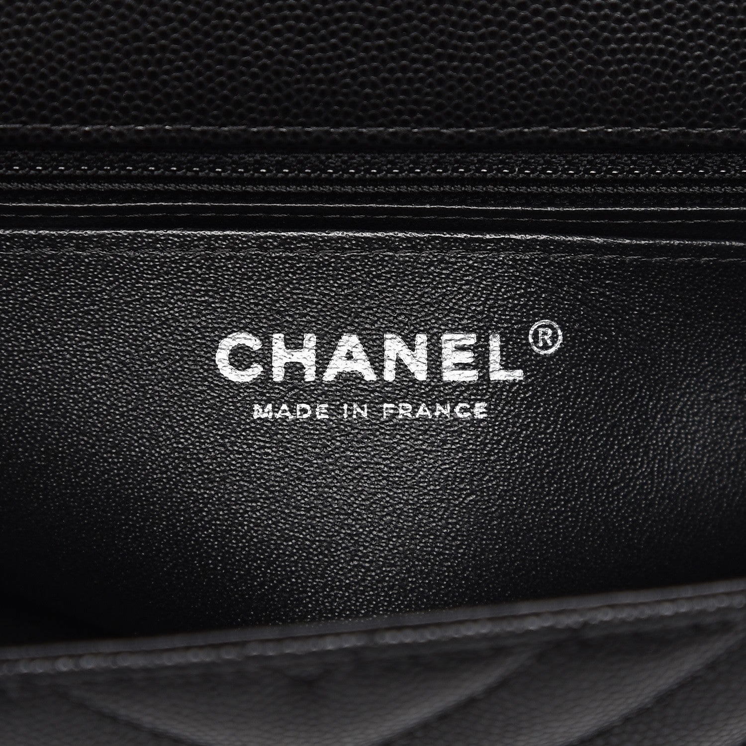 Chanel Caviar Chevron Quilted Mini Rectangular Flap Black 5 of 8