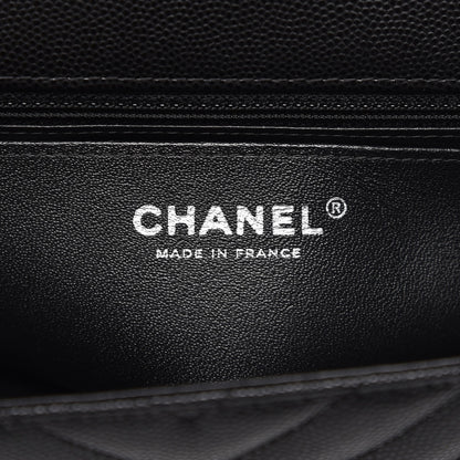 Chanel Caviar Chevron Quilted Mini Rectangular Flap Black 5 of 8