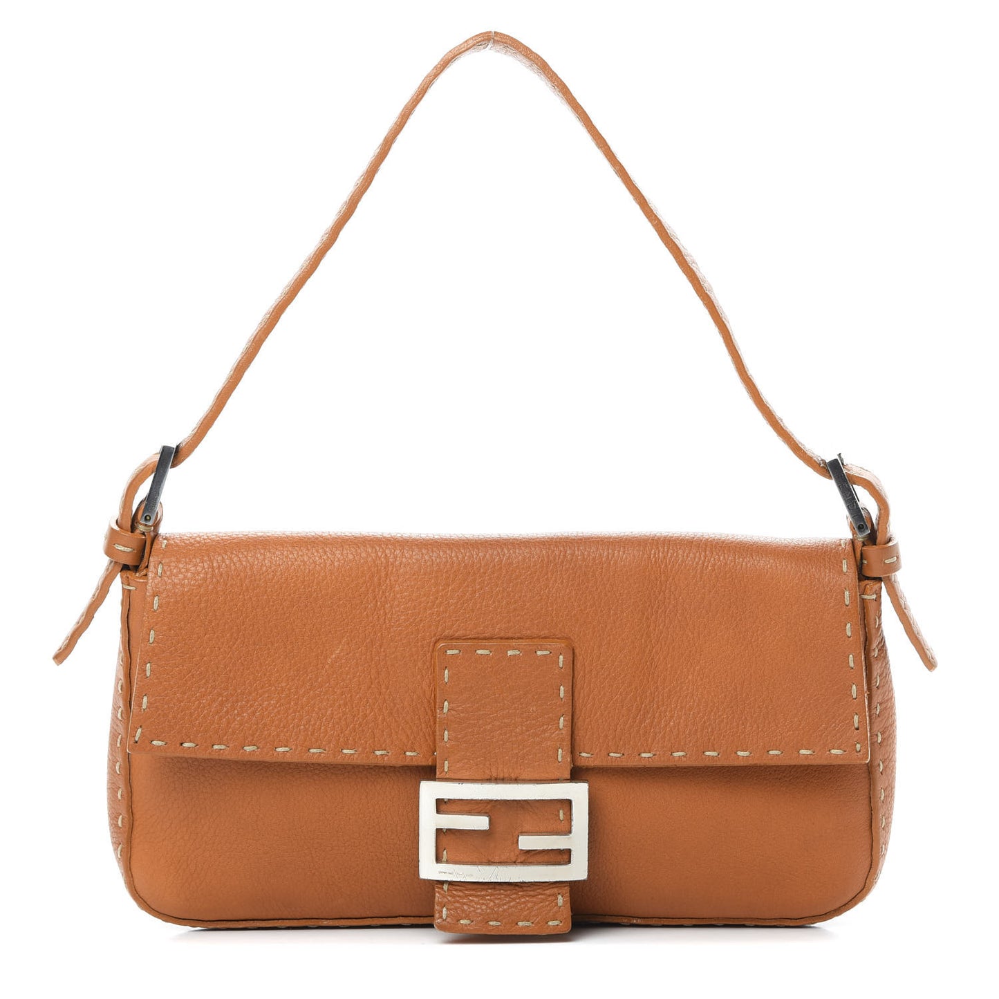 Calfskin Romano Selleria Baguette Brown
