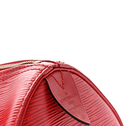 Louis Vuitton Epi Speedy 25 Castillan Red 14 of 15