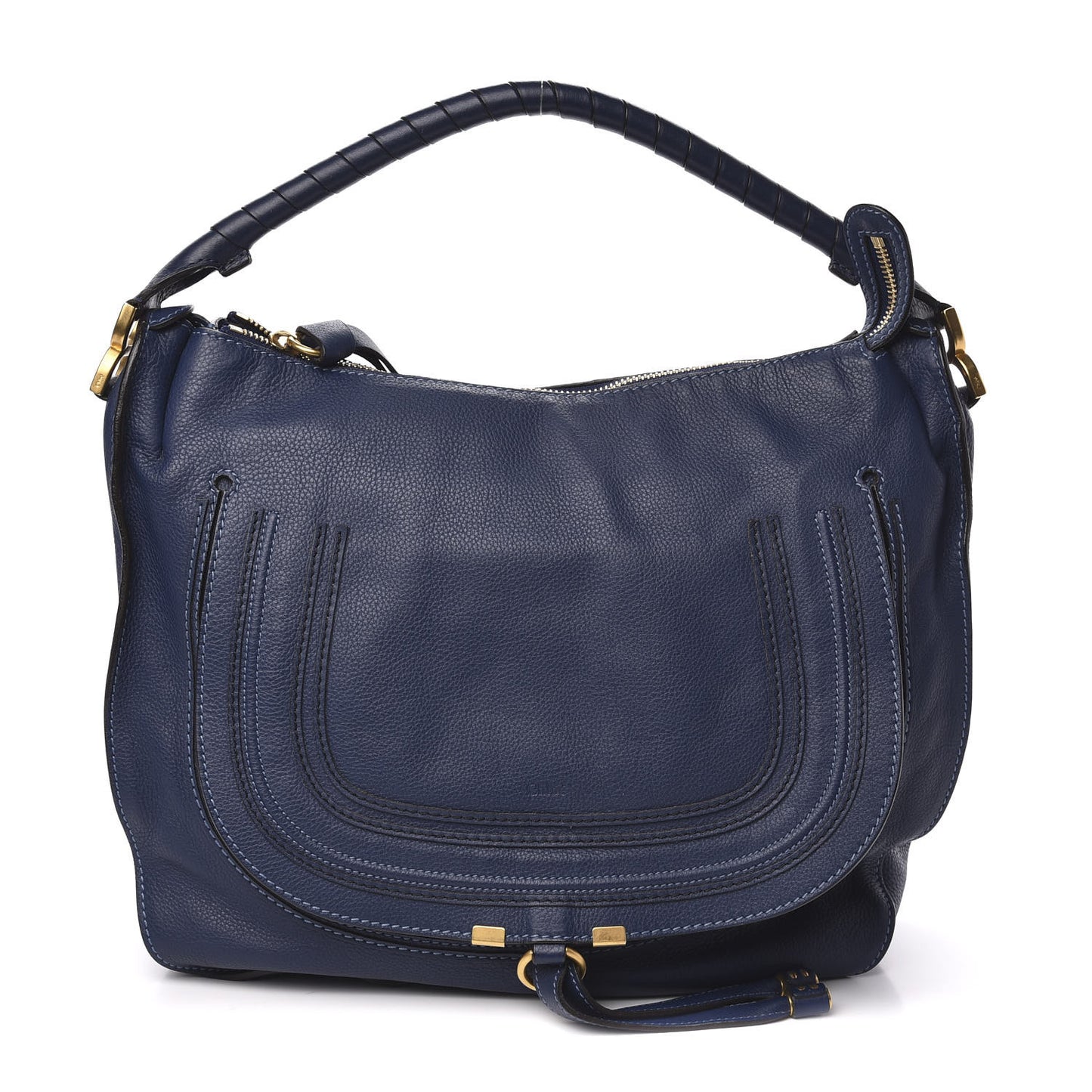 Calfskin Large Marcie Hobo Scuba Blue