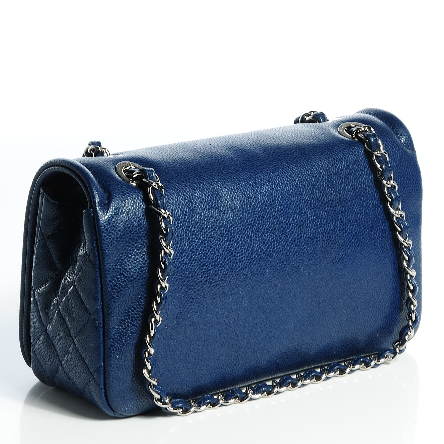 Chanel Caviar Timeless Medium Flap Navy 3 of 7