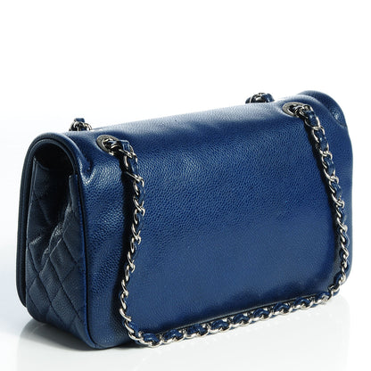 Chanel Caviar Timeless Medium Flap Navy 3 of 7