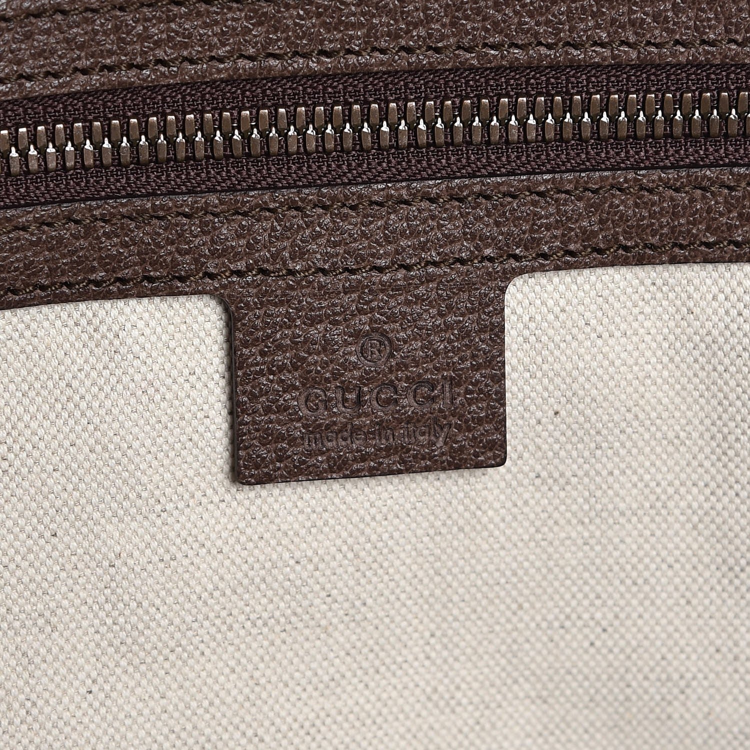 Gucci GG Supreme Monogram Textured Dollar Calfskin Web Large Savoy Duffle Bag Beige Ebony New Acero 6 of 7