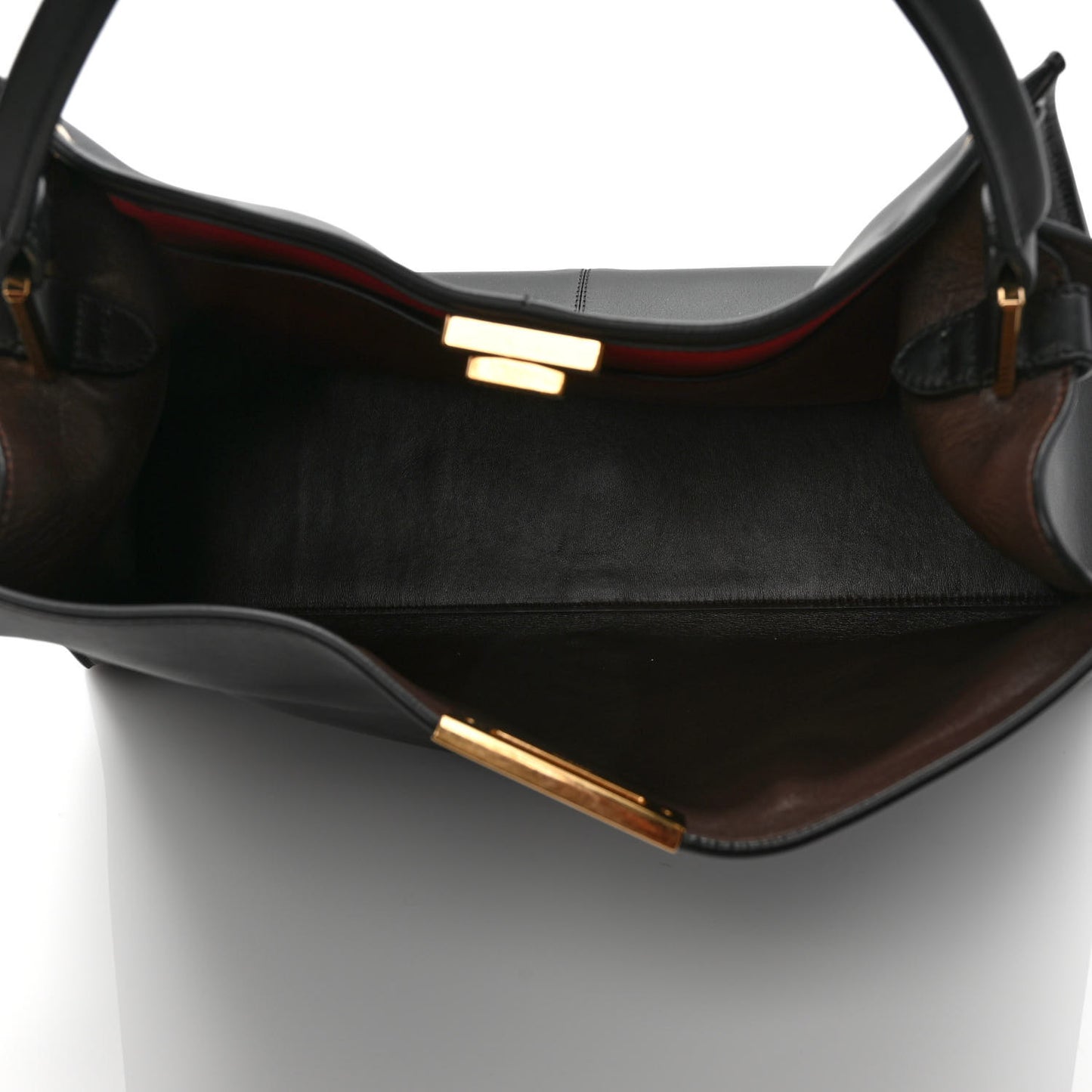 Vitello Seta Century Large Peekaboo X-Lite Black Fragola