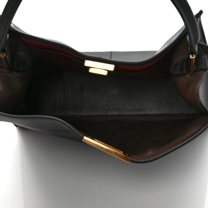 Fendi Vitello Seta Century Large Peekaboo X-Lite Black Fragola 4 of 7