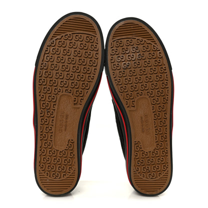Gucci GG Nylon Mens 1977 Tennis Slip On Sneakers 8.5 Black 6 of 8