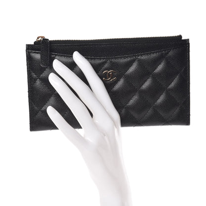 Chanel Caviar Quilted Classic Zip Pouch Black 2 of 8