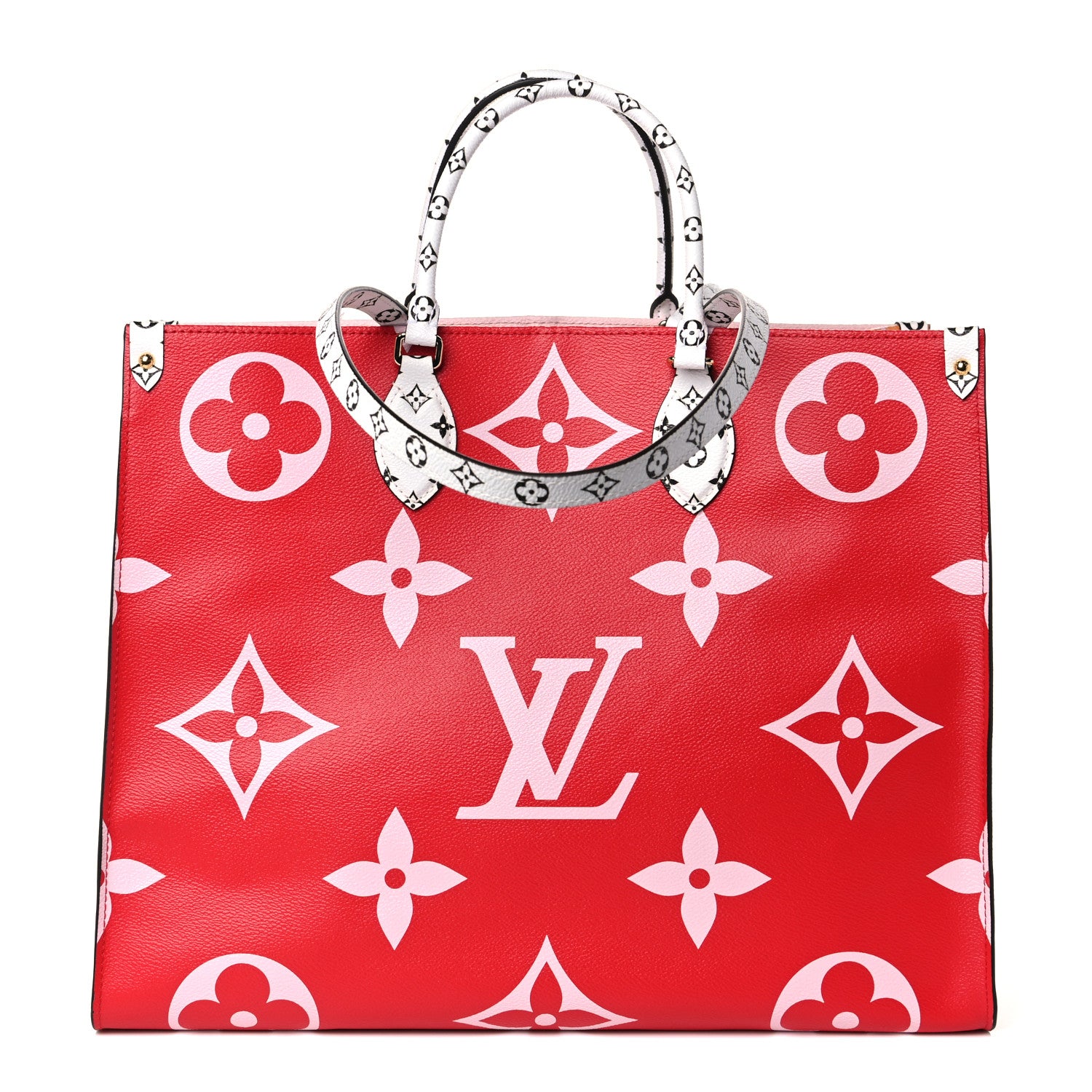 Louis Vuitton Monogram Giant Onthego GM Rouge Rose 1 of 9