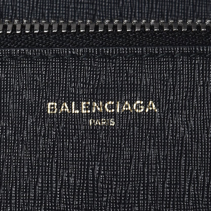 Balenciaga Saffiano Logo Continental Wallet Black 6 of 9