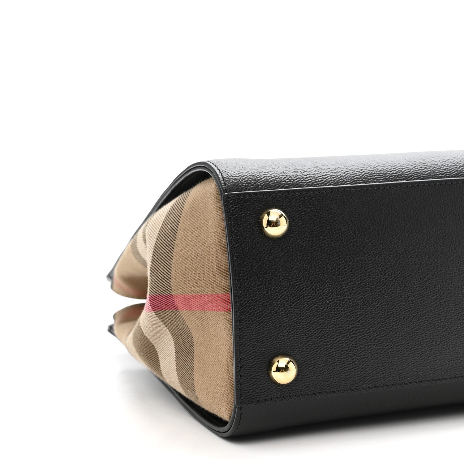 Burberry Calfskin Mega Check Small Banwell Tote Black 1853376