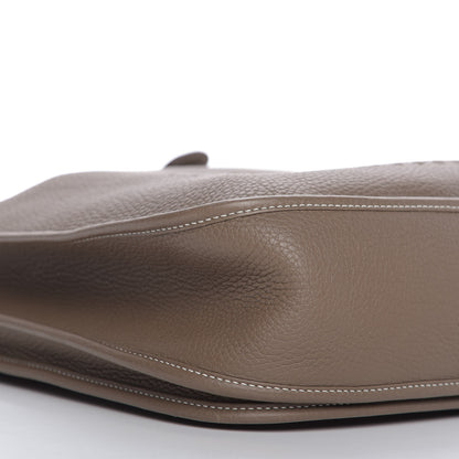 Hermes Taurillon Clemence Evelyne III GM Etoupe 6 of 9