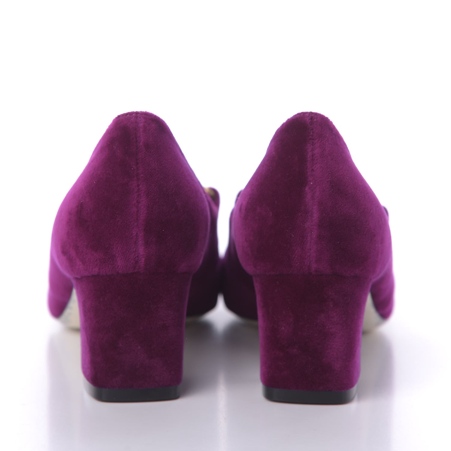 Gucci Softy Velvet GG Victoire 55mm Loafer Pumps 35 Fucsia 7 of 10