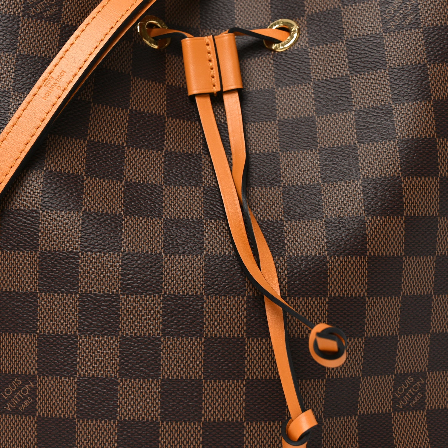 Louis Vuitton Damier Ebene Neonoe MM Safran 1859404 – FASHIONPHILE
