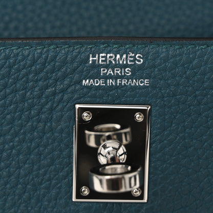 Hermes Togo Kelly Retourne 25 Vert Bosphore 10 of 21