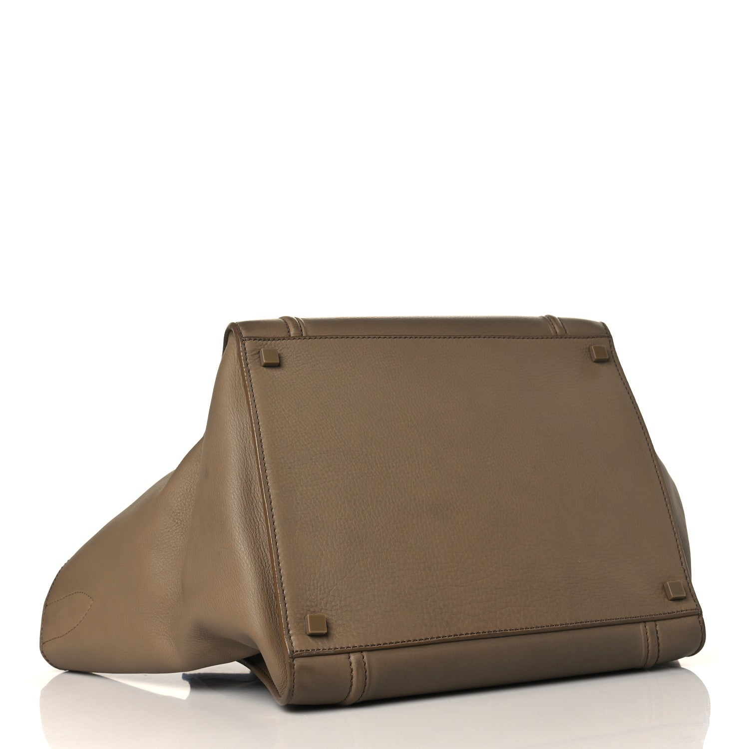 Celine Supple Calfskin Medium Phantom Luggage Beige 4 of 10