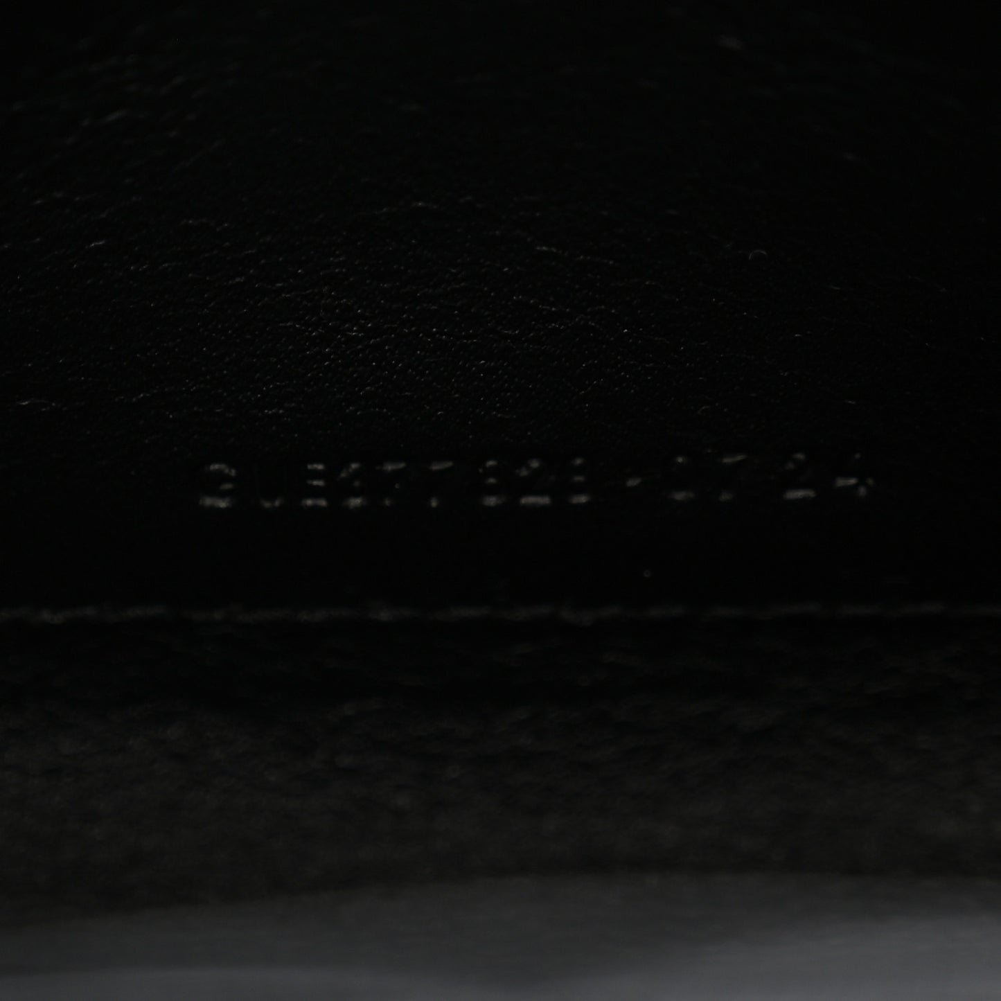 Grain De Poudre Matelasse Chevron Monogram Chain Wallet Black
