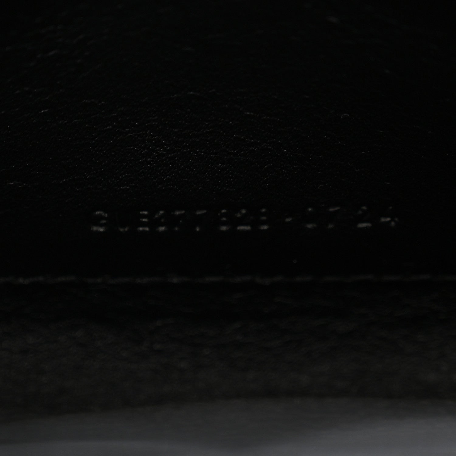 Saint Laurent Grain De Poudre Matelasse Chevron Monogram Chain Wallet Black 7 of 11
