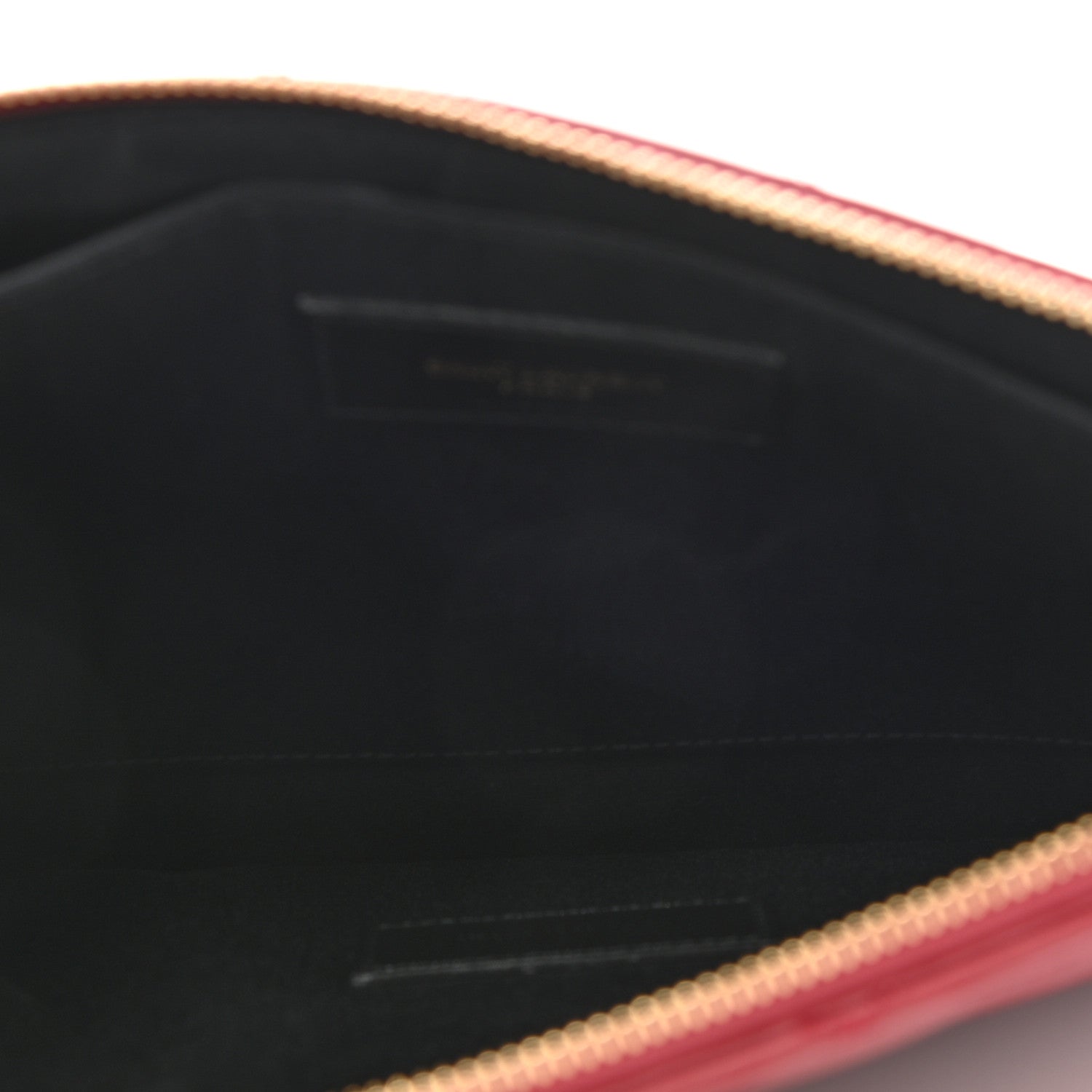 Saint Laurent Lambskin Monogram Sade Zip Pouch Rouge Opyum 5 of 9