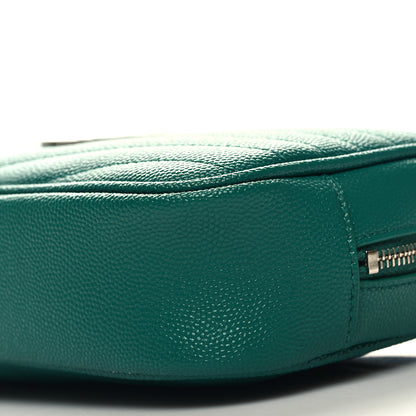 Saint Laurent Grain De Poudre Matelasse Monogram Mini Lou Camera Bag Green Field 10 of 11
