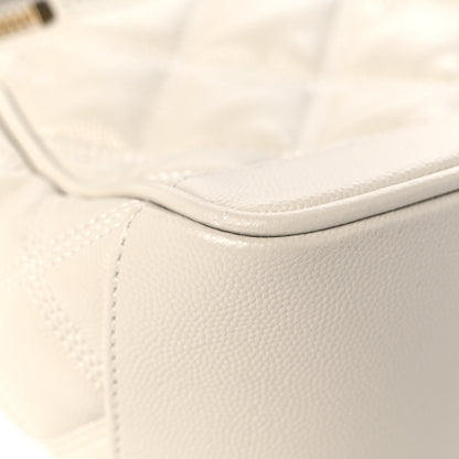 Saint Laurent Grain de Poudre Quilted 80's Vanity Bag Crema Soft 9 of 14